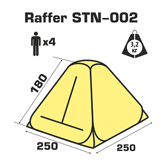 Палатка Raffer STN-002 (250х250х180см)
